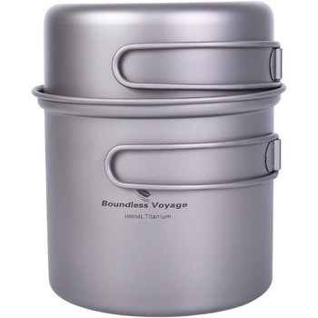 Кемпінговий посуд Легкий набір вуличних мисок Набір для приготування їжі зі складною ручкою Вуличне кухонне начиння для 1-2 осіб 2