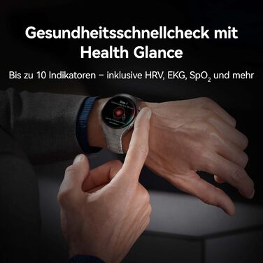 Розумний годинник HUAWEI Watch 5, Health Glance, водонепроникність 5 атм, GPS, SpO2 на кінчику пальця, сумісний з Android та iOS, сапфірове скло, гарантія 30 місяців, 46 мм, чорний, автономний годинник WATCH 5 46 мм, чорний фтореластомерний ремінець