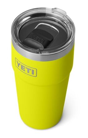 Стаканка YETI Rambler об&39ємом 591 мл (20 унцій) зі знімною кришкою MagSlider, термокружка з нержавіючої сталі, вакуумна ізоляція колір Firefly Yellow