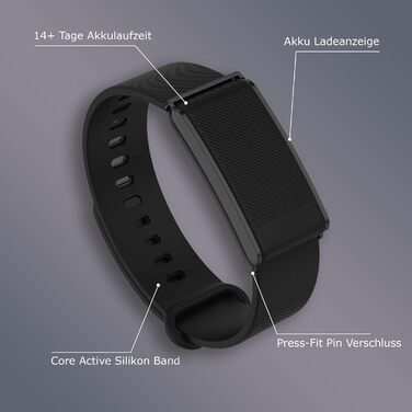 Фітнес-трекер Northpoint Smart Band, смарт-годинник, трекер активності та сну з відстеженням серцевого ритму, 21 день роботи від батареї, 100 спортивних режимів, водонепроникність IP68, без підписки для Android та iPhone