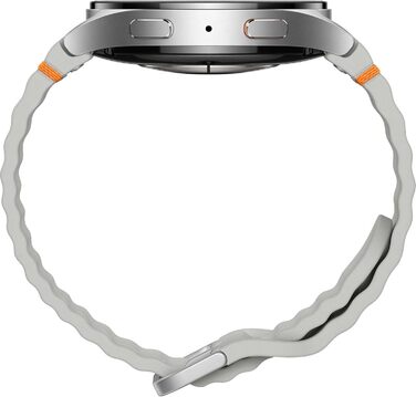 Розумний годинник Samsung Galaxy Watch7 44 мм зі спортивним ремінцем, розмір гумового ремінця M/L, дисплей 3,7 см, 1,47. Італійська, угорська, польська, румунська, австрійська та швейцарська версії