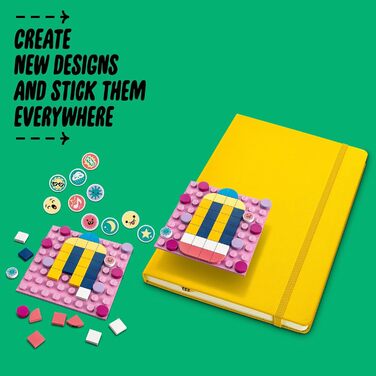 Набір LEGO DOTS Клейкі пластирі Megapack 41957 Arts and Crafts 5-в-1 для створення мозаїки, наклейки-пластирі своїми руками, ідея подарунка для творчих дітей, створіть індивідуальні дизайни для зошитів