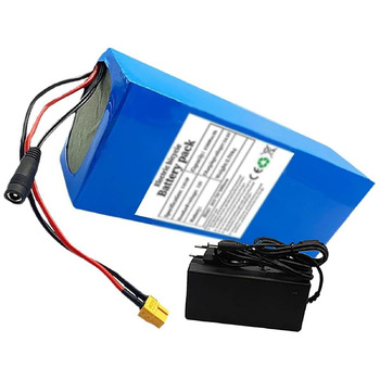 Літій-іонний акумулятор 52V 45Ah 14S4P для електровелосипеда, акумулятор для електровелосипеда 52V 45Ah із зарядним пристроєм, водонепроникний ПВХ акумулятор, вбудована система управління двигуном (BMS) для електровелосипедних двигунів потужністю 200-1000