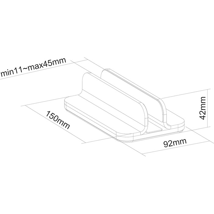 Підставка для ноутбука Neomounts by Newstar NSLS300 срібляста, для ноутбуків 11-17 дюймів, до 5 кг