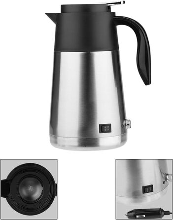 Електрочайник DEWIN для автомобіля, електрочайник портативний 1300мл автомобільний чайник з великою ємністю для подорожей 24В 240В