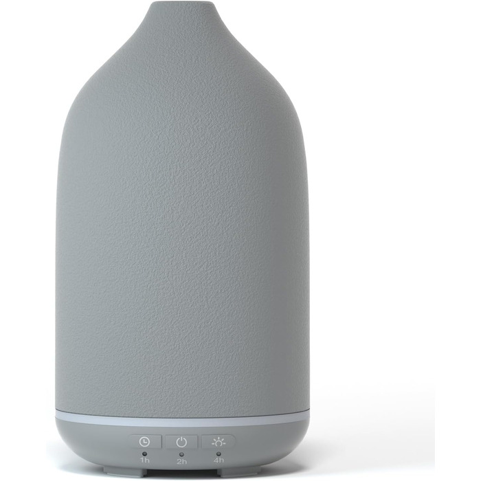 Аромадифузор SALKING, сірий керамічний дифузор для ефірних олій, ароматерапевтичний дифузор без бісфенолу А з регульованим режимом туману, ароматична лампа з автоматичним вимкненням для домашнього офісу йоги 150 мл