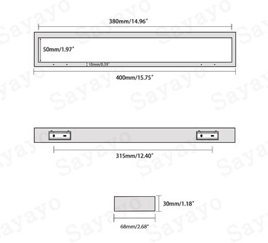 Тримач для рушників SAYAYO Чорний тримач для рушників для ванної кімнати Тримач для рушників для гостей Настінний тримач для рушників з нержавіючої сталі для ванної та кухні 40 см