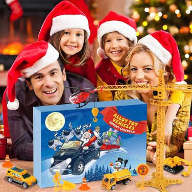 Адвент-календар iZoeL Construction Vehicles, 16 одиниць транспорту