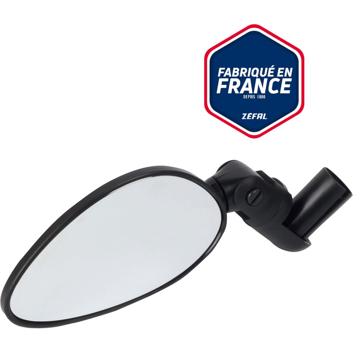 Велосипедне дзеркало ZEFAL Cyclop для керма - Дзеркало заднього виду на кермо для міських велосипедів - Велосипедне дзеркало ліве або праве, складне, неламане, поворотне, реверсивне, чорне (упаковка з 2 шт.) Чорний один розмір (упаковка з 2 шт.)