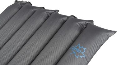 Надувний матрац Bo-Camp, чорний, 185 x 60 x 3 см