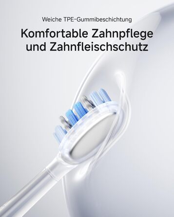 Звукова зубна щітка Laifen Wave Pro з 6 режимами чищення та акумулятором на 70 днів, 60 осциляції, контроль тиску, 2 інтелектуальні насадки (Алюмінієво-рожевий)