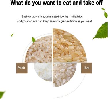 Автоматична машина для лущення рису, побутова машина для подрібнення рису Машина для лущення рису Машина для лущення рису 220 В Машина для очищення рису для рисочистки