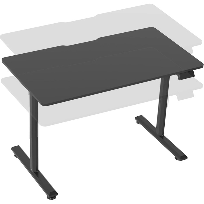 Письмовий стіл з регульованою висотою Pomona 110 x 60 см Електричний комп&39ютерний стіл на колесах Стоячий робочий стіл висотою від 72 до 117 см Функція пам&39яті Білий Білий 110 x 60 см