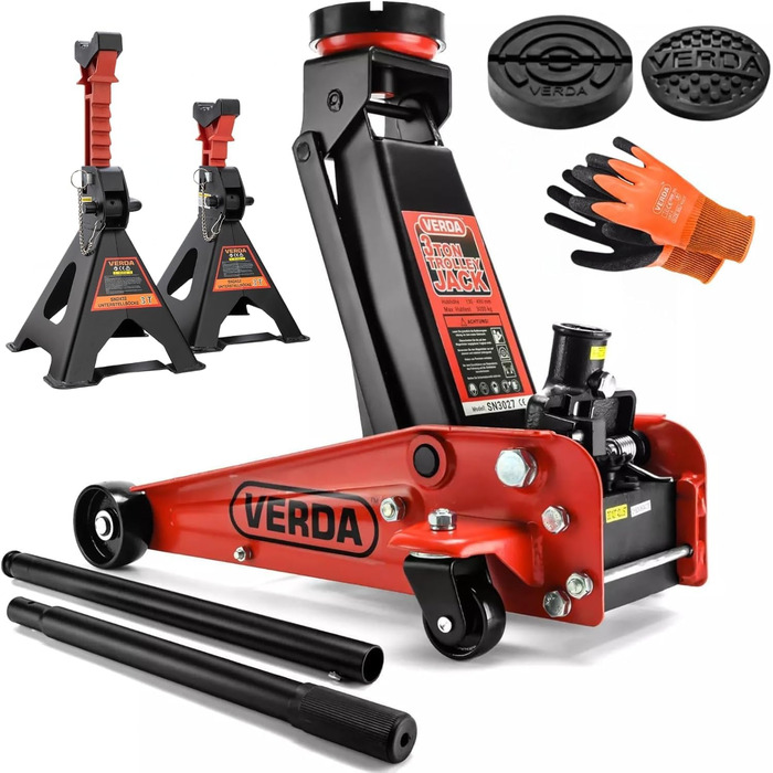 Маневровий домкрат Prodact 3Т (чорний)