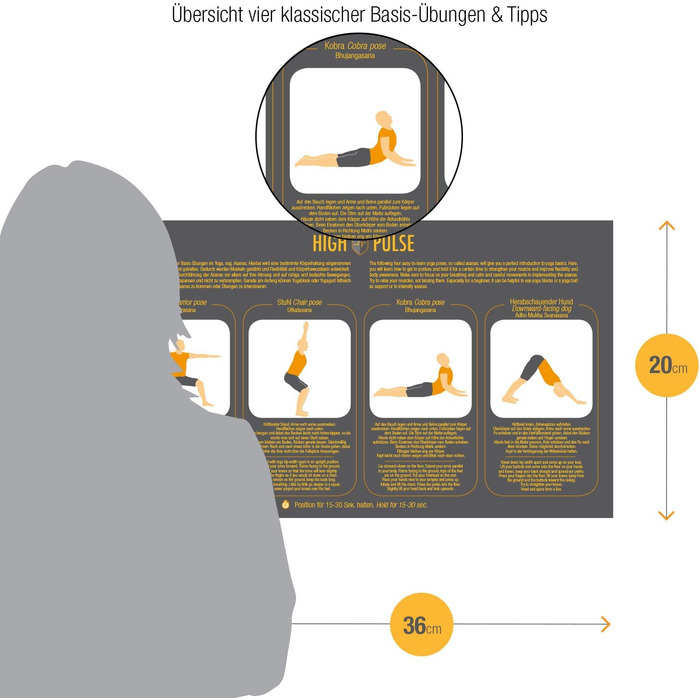 Килимок для йоги з високим пульсом, виготовлений з корку та гуми ремінь для перенесення 100 натуральний, екологічно чистий та біорозкладний нековзний килимок для вправ з корку