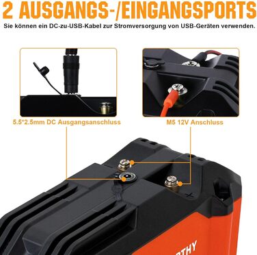 ЕКОЛОГІЧНО СТІЙКИЙ LiFePO4 акумулятор 12V 20Ah літій-іонний акумулятор з 3000-15000 глибоких циклів та захистом BMS для тролінгового двигуна, інвалідного візка, кемпінгу 12.8V 20AH на відкритому повітрі