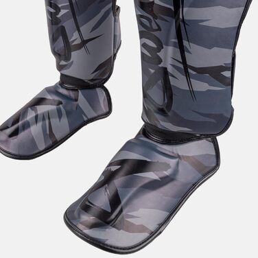 ВИДОВІ ЗБРОЇ Щитки для гомілок Unlimited 2.0, міський камуфляж, для тренувань та змагань, високоякісна синтетична шкіра та ідеальна амортизація, муай-тай, K1, MMA, карате та кікбоксинг XL, 8