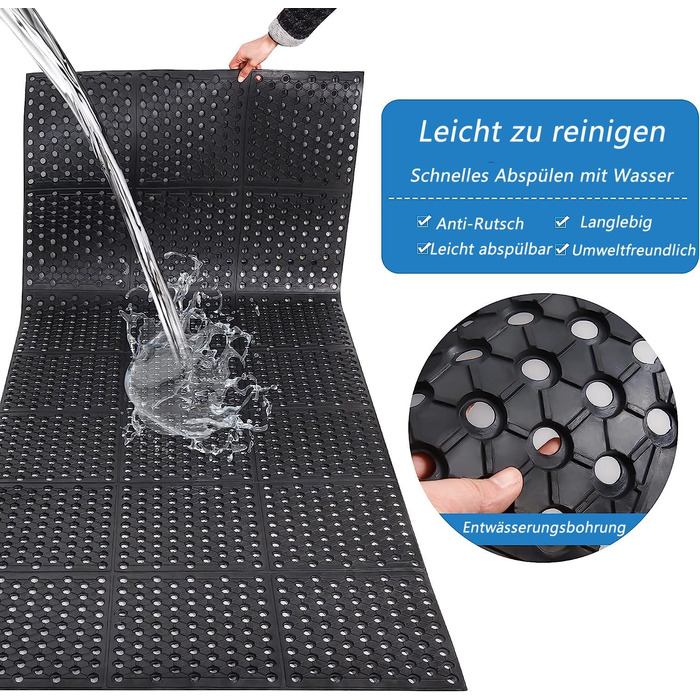 Гумовий килимок, кільцевий гумовий килимок, стільникові килимки, великі гумові вхідні килимки для зовнішнього використання, нековзний килимок для дверей, перфорований килимок для дверей, килимове покриття для вулиці, протиковзкий килимок, килимок для улов