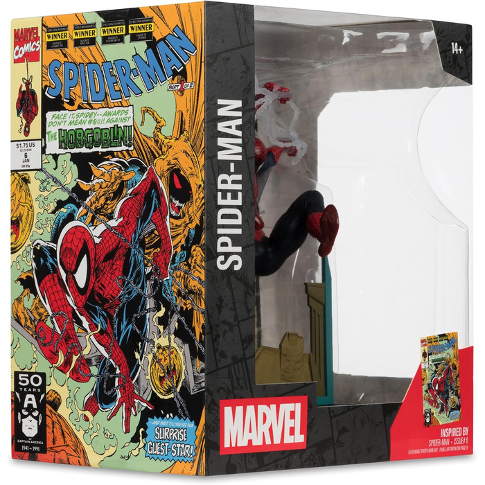 Колекційна ПВХ-фігурка Marvel Collection 1/10 Людина-павук (Spider-Man 6), 18 см