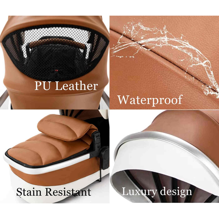 Коляска Magic ZC 3 в 1, коляска зі складною конструкцією для перенесення одним натисканням, коляска з реверсивним двостороннім рух