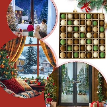 Набір із 49 оксамитових різдвяних кульок Generisch