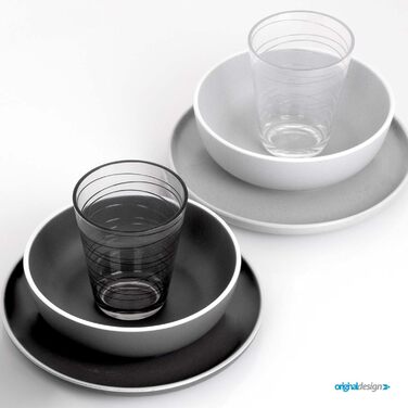 Набір меламінового посуду для кемпінгу 12 предметів - Тарілки та миски для 2-4 осіб DOLOMIT Midday - Штабелюється, стійкий до подряпин Midday, 12 предметів