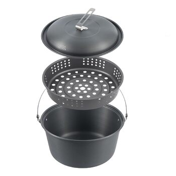 Легкі каструлі для пікніка, каструля для приготування їжі на відкритому повітрі, 4,5 л, алюмінієвий сплав, посуд, підвісна каструля для супу, модель підвісної каструлі для гриля на відкритому повітрі