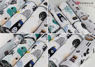 Муслінові серветки - муслінові пелюшки - упаковка 10 70x80 см - тканинні пелюшки, Зроблено в ЄС, перевірено на вміст шкідливих реч