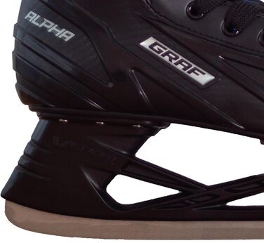 Ковзани Alpha GRAF для дорослих, людей похилого віку, для відпочинку, хокею, чорно-сині, унісекс, розмір 43