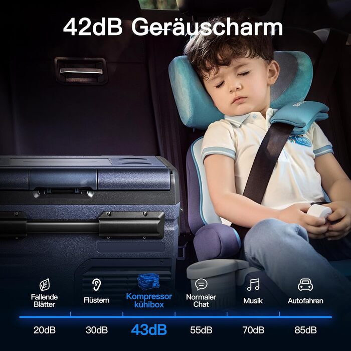 Л компресорна холодильна камера, автомобільна холодильна камера з WIFI APP управлінням USB підключенням, 12/24 В і 100-240 В кемпі