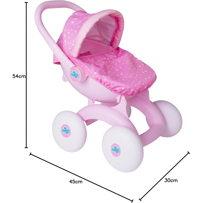 В-1 My First Doll's Pram - лялькова коляска з 4 регульованими режимами - лялькова коляска, лялькова люлька, лялькове автокрісло іг