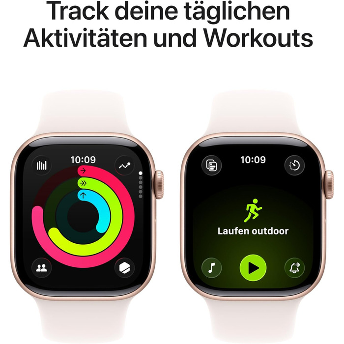 Розумний годинник Apple Watch Series 11 GPS 42 мм із алюмінієвим корпусом кольору рожевого золота та блідо-рожевим спортивним ремінцем (S/M). Оцінка сну, фітнес-трекер, відстеження здоров&39я, завжди ввімкнений дисплей, водонепроникність. Корпус S/M 42 мм