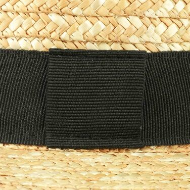 Солом&39яний капелюх Fiebig Circular Saw, натуральний, чоловічий та жіночий Сонячний капелюх зі 100 соломи Капелюх-канотьє, виготовлений в Італії Капелюх-гондольєр на весну та літо Капелюх зі стрічкою Grosgrain, натуральний, 61