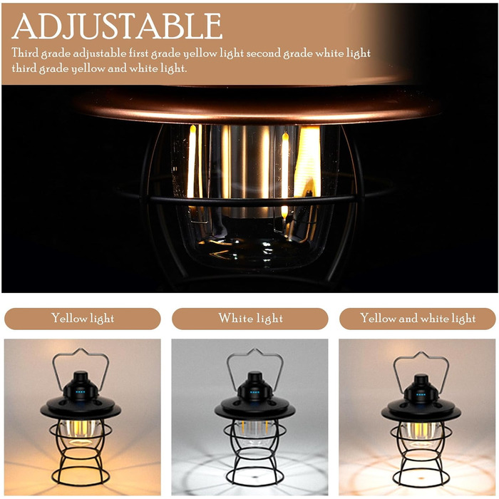 Світлодіодний кемпінговий ліхтар Ретро Портативний відкритий наметовий ліхтар Багатоцільовий світлодіодний ліхтар для походів, кемпінгу, аварійного освітлення