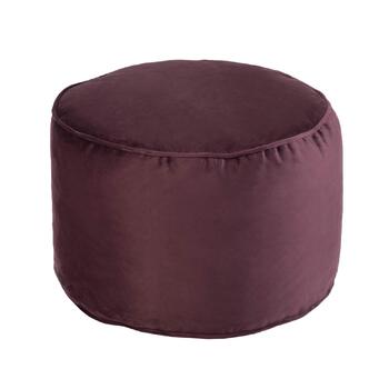 Круглий пуф-мішок Loft 25 Пуф для приміщень, вітальня, подушка для відпочинку ніг Ергономічний дизайн пуфа Зручний та міцний пуф-подушка для сидіння 3245 см (Баклажан)