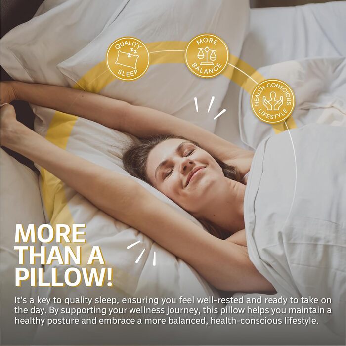 Розкішна подушка FAM&39 Home 60x70 см, комплект з 2 шт. подушка з об&39ємним наповнювачем (820 г) ергономічні білі подушки для сну легкий догляд гіпоалергенна подушка 60 x 70 см, можна прати при температурі до 95 C дихаюча, комплект з 2 шт., 60 x 70 см