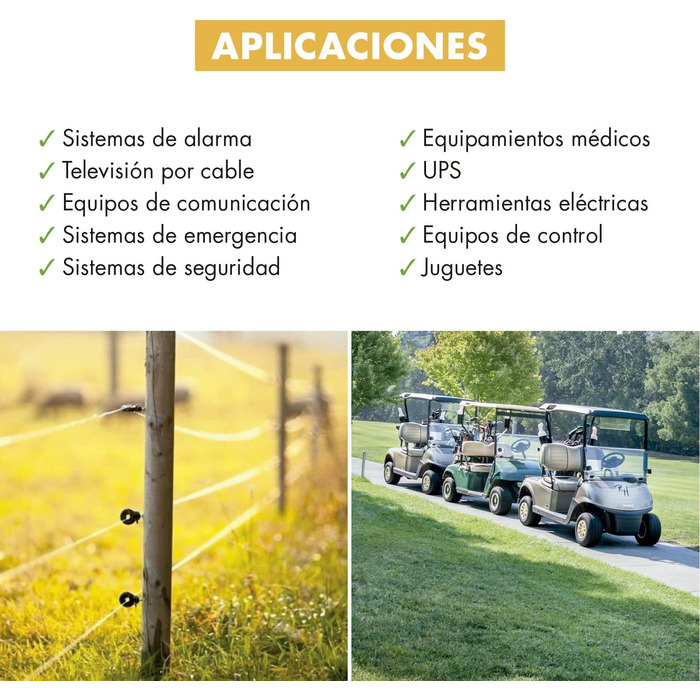 Акумуляторна батарея DSK 12V 9Ah Універсальний адаптер F1/F2 в комплекті Розміри 1565x100 мм Для ДБЖ, сигналізацій та електромобілів