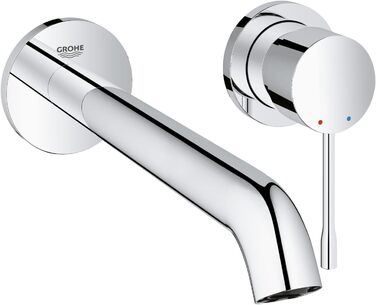 Душова система GROHE SmartControl 310 та змішувач для умивальника Essence New на 2 отвори (аератор 5,7 л/хв, настінний монтаж, металевий важіль керування), розмір L, хром, 19967001