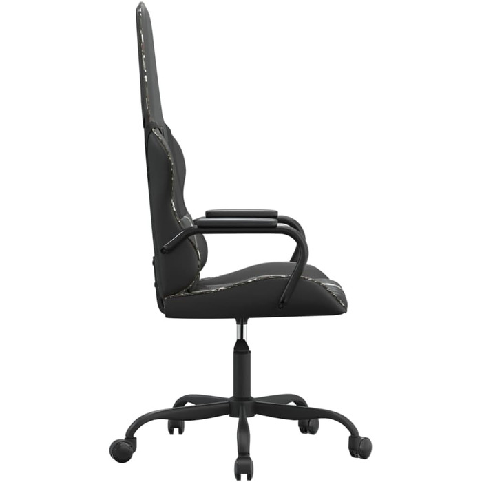 Ігрове крісло Owox, чорне/камуфляжне, штучна шкіра, регульована висота, 5461,5118-128 см, поворот на 360, коліщатка, налаштування для домашнього офісу