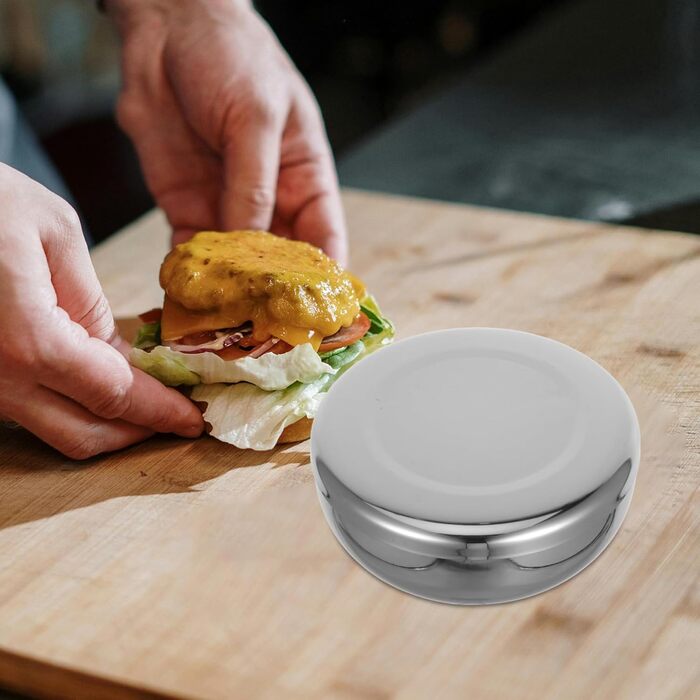 Миски з нержавіючої сталі Toyvian з кришками, набір із 3 глибоких мисок для рису та супу, маленькі металеві миски з подвійними стінками, ізольовані миски для рису для салату, закусок та зберігання.