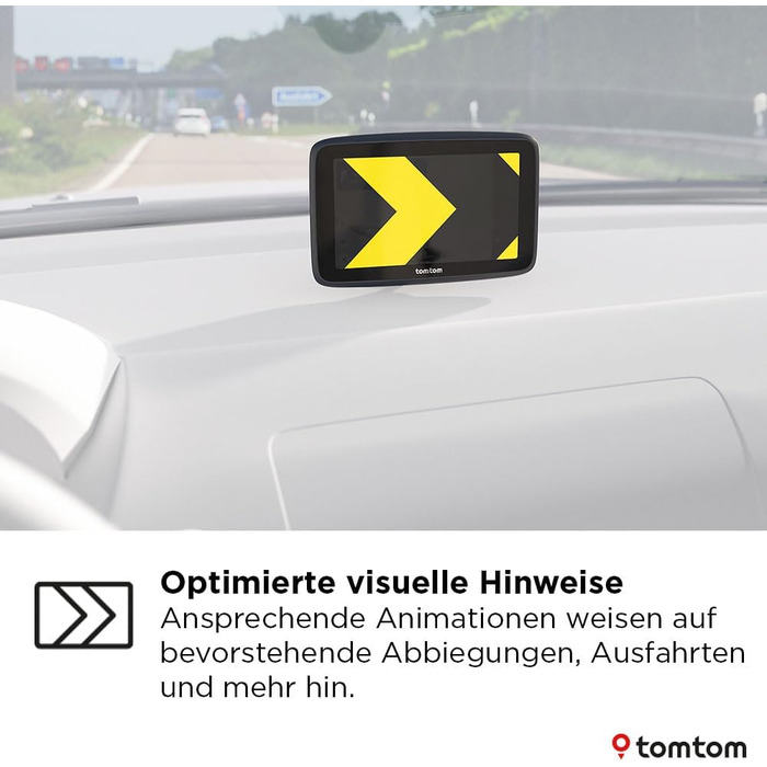 Навігаційна система TomTom Car Sat Nav GO Advanced (6-дюймовий екран, система уникнення заторів завдяки TomTom Traffic, оновлення карт світу, оновлення через Wi-Fi, система динамічного утримання смуги руху, вбудоване, двостороннє кріплення)