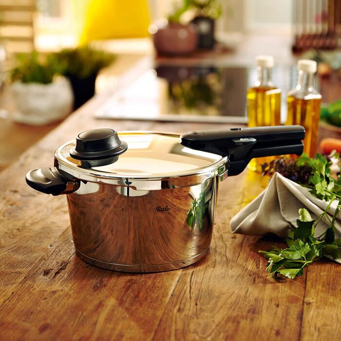 Скороварка (6 л, Ø 22 см) Скороварка з нержавіючої сталі, 2 рівні приготування - Індукційна скороварка одинарна