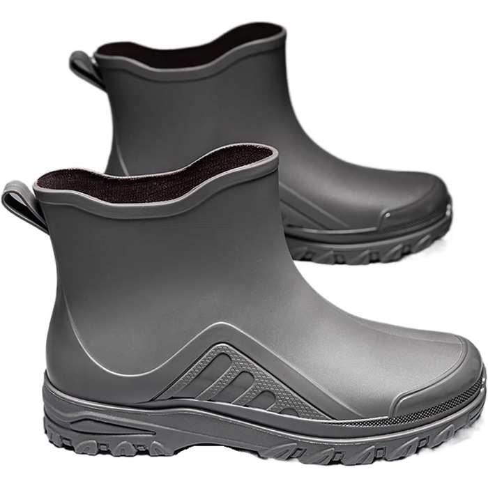 Чоловічі гумові чоботи, чоловіче взуття для активного відпочинку, гумові чоботи, міцні водонепроникні гумові робочі чоботи, червоні, розмір 41 EU