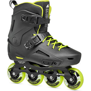 Чоловічі міські роликові ковзани Rollerblade Lightning, чорно-лаймові, чорний/білий 13