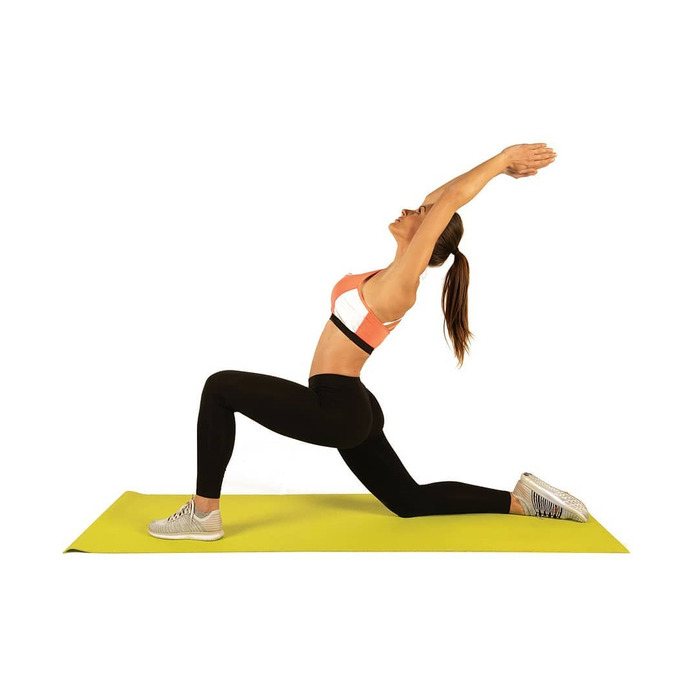 Килимок спортивний Toorx Yoga PVC 173 х 60 х 0,6 см для йоги та фітнесу Verde/Antracite (MAT-176)