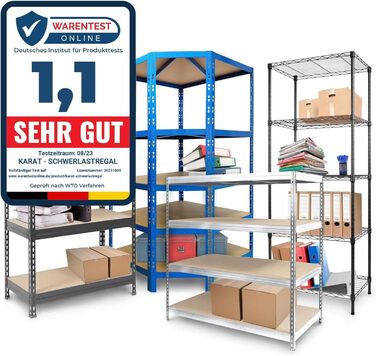 Кутова полиця casa pura Міцна полиця 180x90x40 Полиця та верстак Підвальна полиця, полиця для зберігання (Кутова полиця чорного кольору, 180 x 90 x 40 см) Кутова полиця чорного кольору 180 x 90 x 40 см