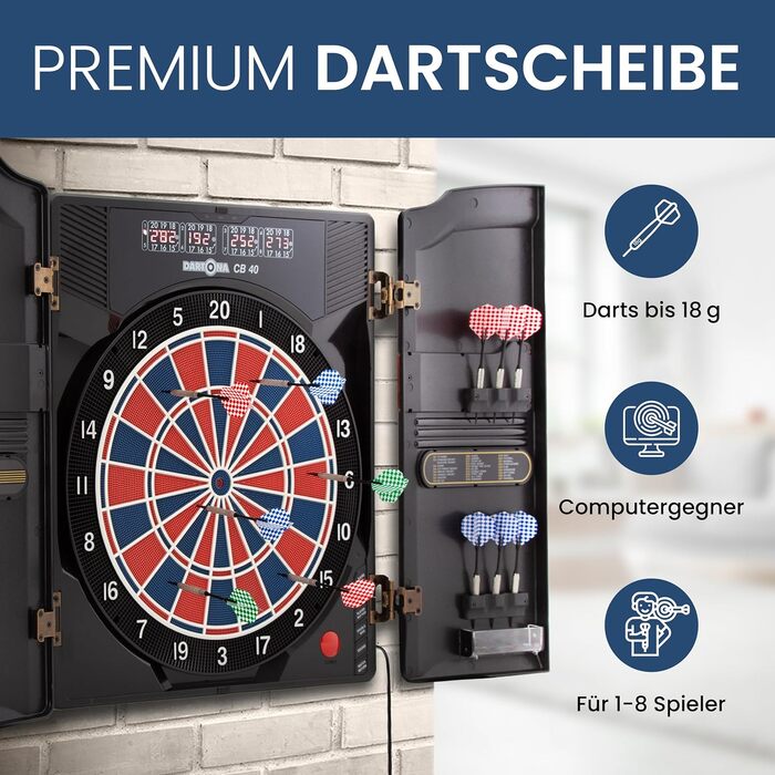 Кабінет для електронної мішені для дартсу Dartona CB40 - Найкраще співвідношення ціни та якості на Vergleich.org