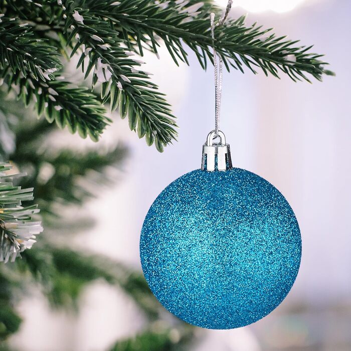 Різдвяні кульки набір із 100 шт бірюзовий Relaxdays