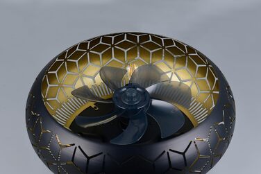 Стельовий вентилятор з освітленням Reality Bidar R61574080, матовий чорний метал, 3 швидкості, літній/зимовий режими, пульт ДК, таймер