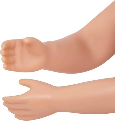 Рухома лялька 36 см з одягом, аксесуарами та довгим волоссям для укладки - іграшка для віком від 3 років (6 деталей)